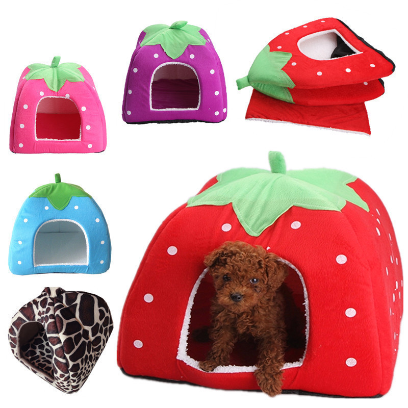 strawberry cat bed
